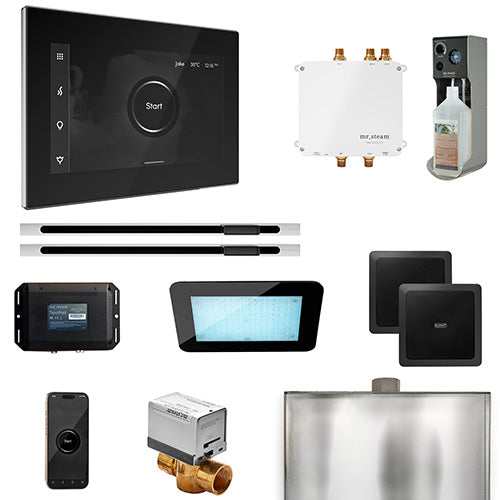 Mr. Steam - Bliss Max Linear Control Pkg BLISS MAX LINEAR PKG (Polished Chrome / Black) - BLS1-BKXLPC - IMG12