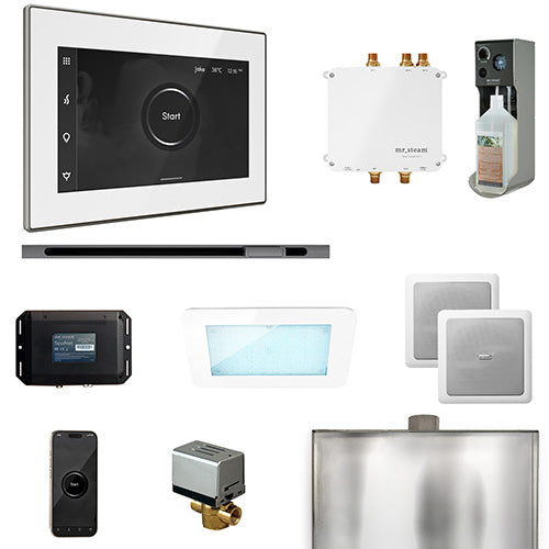 Mr. Steam - Bliss Linear Control Pkg BLISS LINEAR PKG (Brilliant Black / White) - BLS1-WHLBL - IMG16