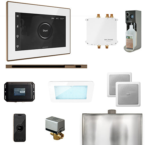 Mr. Steam - Bliss Linear Control Pkg BLISS LINEAR PKG (Nouveau Bronze / White) - BLS1-WHLNB - IMG19