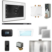 Mr. Steam - Bliss Linear Control Pkg BLISS LINEAR PKG (Satin Steel / White) - BLS1-WHLST - IMG25