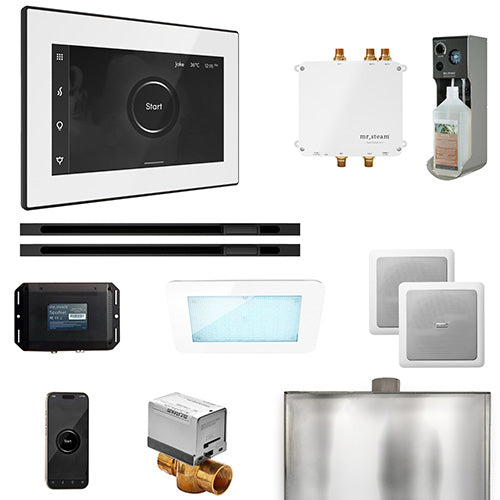 Mr. Steam - Bliss Max Linear Control Pkg BLISS MAX LINEAR PKG (Matte Black / White) - BLS1-WHXLMB - IMG18
