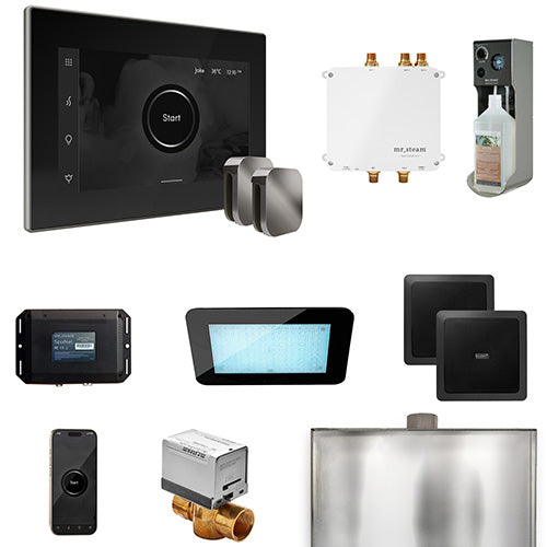 Mr. Steam - Bliss Max Control Pkg BLISS MAX PKG (Brilliant Black / Black) - BLS1-BKXBL - IMG3