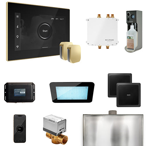 Mr. Steam - Bliss Max Control Pkg BLISS MAX PKG (Satin Brass / Black) - BLS1-BKXSB - IMG11