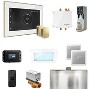 Mr. Steam - Bliss Max Control Pkg BLISS MAX PKG (Satin Brass / White) - BLS1-WHXSB - IMG24