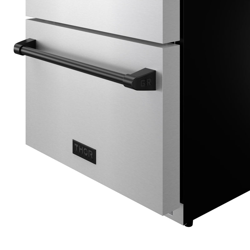 THOR Kitchen - Gordon Ramsay Series 24" Undercounter Built-In or Freestanding Drawer Refrigerator Stainless Steel/Black - RF24U-BLK - IMG7