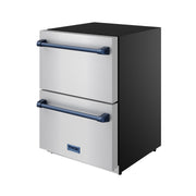 THOR Kitchen - Gordon Ramsay Series 24" Undercounter Built-In or Freestanding Drawer Refrigerator Stainless Steel/Blue - RF24U-BLU - IMG3