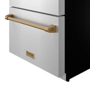 THOR Kitchen - Gordon Ramsay Series 24" Undercounter Built-In or Freestanding Drawer Refrigerator Stainless Steel/Bronze - RF24U-BRZ - IMG6
