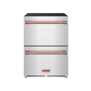 THOR Kitchen - Gordon Ramsay Series 24" Undercounter Built-In or Freestanding Drawer Refrigerator Stainless Steel/Rose Gold - RF24U-RSG - IMG1