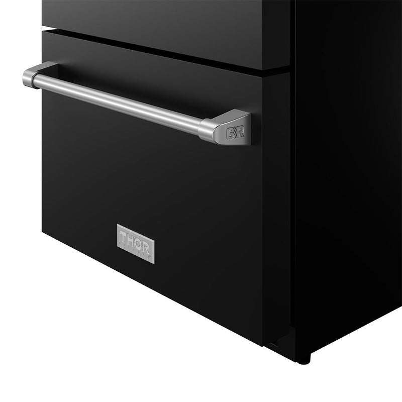 THOR Kitchen - Gordon Ramsay Series 24" Undercounter Built-In or Freestanding Drawer Refrigerator Black/Stainless Steel - RF24UB-SS - IMG9