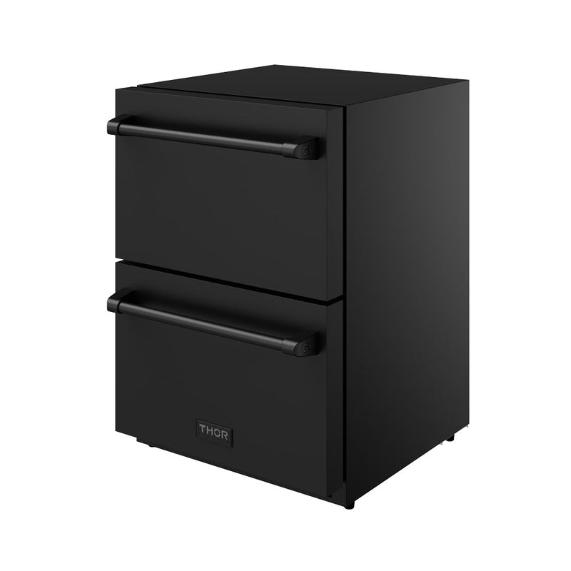 THOR Kitchen - Gordon Ramsay Series 24" Undercounter Built-In or Freestanding Drawer Refrigerator Black - RF24UB - IMG3