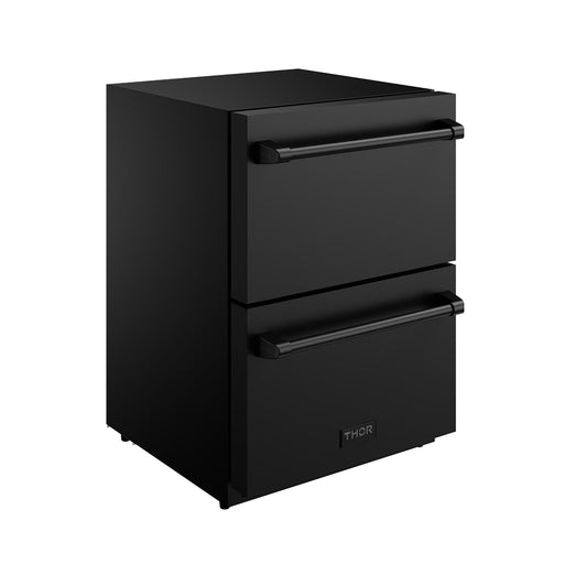 THOR Kitchen - Gordon Ramsay Series 24" Undercounter Built-In or Freestanding Drawer Refrigerator Black - RF24UB - IMG2