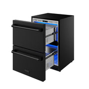 THOR Kitchen - Gordon Ramsay Series 24" Undercounter Built-In or Freestanding Drawer Refrigerator Black - RF24UB - IMG5