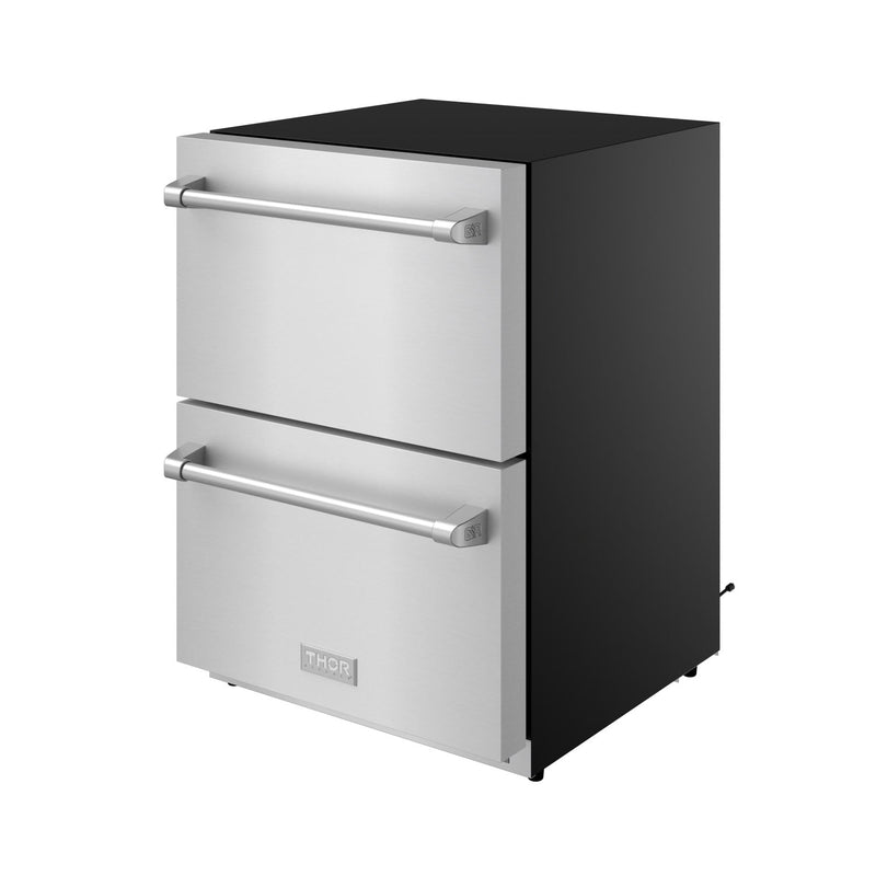 THOR Kitchen - Gordon Ramsay Series 24" Undercounter Built-In or Freestanding Drawer Refrigerator Stainless Steel - RF24U - IMG7