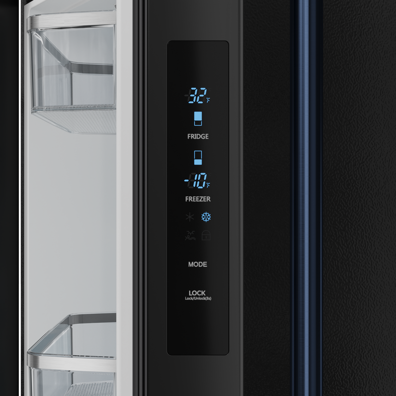 THOR Kitchen - 30-inch Gordon Ramsay Series 17.5 cu ft French Door Counter Depth Refrigerator with Ice Maker in Black/Navy Blue - RF3017FFD00-BLU - IMG7
