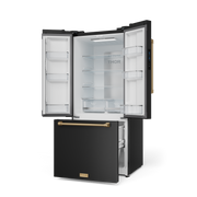 THOR Kitchen - 30-inch Gordon Ramsay Series 17.5 cu ft French Door Counter Depth Refrigerator with Ice Maker in Black/Bronze - RF3017FFD00-BRZ - IMG3