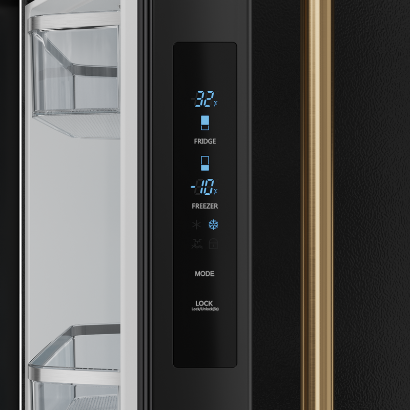 THOR Kitchen - 30-inch Gordon Ramsay Series 17.5 cu ft French Door Counter Depth Refrigerator with Ice Maker in Black/Bronze - RF3017FFD00-BRZ - IMG7