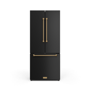 THOR Kitchen - 30-inch Gordon Ramsay Series 17.5 cu ft French Door Counter Depth Refrigerator with Ice Maker in Black/Bronze - RF3017FFD00-BRZ - IMG1