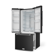 THOR Kitchen - 30-inch Gordon Ramsay Series 17.5 cu ft French Door Counter Depth Refrigerator with Ice Maker in Black/Stainless Steel - RF3017FFD00-SS - IMG3