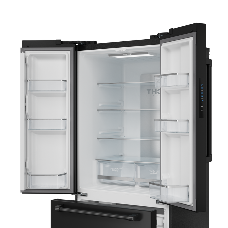 THOR Kitchen - 30-inch Gordon Ramsay Series 17.5 cu ft French Door Counter Depth Refrigerator with Ice Maker in Black - RF3017FFD00 - IMG4