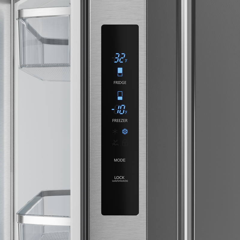 THOR Kitchen - 30-inch Gordon Ramsay Series 17.5 cu ft French Door Counter Depth Refrigerator with Ice Maker in Stainless Steel - RF3017FFD99 - IMG7