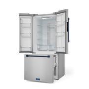 THOR Kitchen - 30-inch Gordon Ramsay Series 17.5 cu ft French Door Counter Depth Refrigerator with Ice Maker in Stainless Steel/Navy Blue - RF3017FFD99-BLU - IMG3