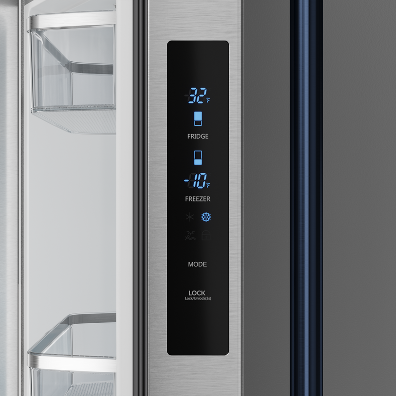 THOR Kitchen - 30-inch Gordon Ramsay Series 17.5 cu ft French Door Counter Depth Refrigerator with Ice Maker in Stainless Steel/Navy Blue - RF3017FFD99-BLU - IMG7