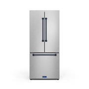 THOR Kitchen - 30-inch Gordon Ramsay Series 17.5 cu ft French Door Counter Depth Refrigerator with Ice Maker in Stainless Steel/Navy Blue - RF3017FFD99-BLU - IMG1