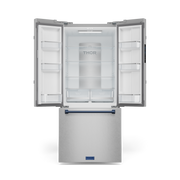 THOR Kitchen - 30-inch Gordon Ramsay Series 17.5 cu ft French Door Counter Depth Refrigerator with Ice Maker in Stainless Steel/Navy Blue - RF3017FFD99-BLU - IMG2