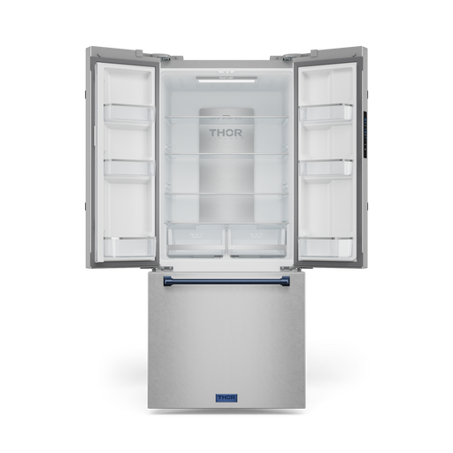 THOR Kitchen - 30-inch Gordon Ramsay Series 17.5 cu ft French Door Counter Depth Refrigerator with Ice Maker in Stainless Steel/Navy Blue - RF3017FFD99-BLU - IMG2