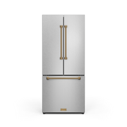 THOR Kitchen - 30-inch Gordon Ramsay Series 17.5 cu ft French Door Counter Depth Refrigerator with Ice Maker in Stainless Steel/Bronze - RF3017FFD99-BRZ - IMG1