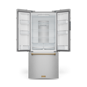 THOR Kitchen - 30-inch Gordon Ramsay Series 17.5 cu ft French Door Counter Depth Refrigerator with Ice Maker in Stainless Steel/Bronze - RF3017FFD99-BRZ - IMG2