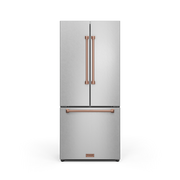 THOR Kitchen - 30-inch Gordon Ramsay Series 17.5 cu ft French Door Counter Depth Refrigerator with Ice Maker in Stainless Steel/Rose Gold - RF3017FFD99-RSG - IMG1