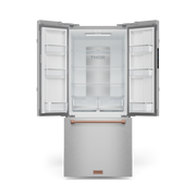 THOR Kitchen - 30-inch Gordon Ramsay Series 17.5 cu ft French Door Counter Depth Refrigerator with Ice Maker in Stainless Steel/Rose Gold - RF3017FFD99-RSG - IMG2