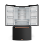 THOR Kitchen - 36-inch Gordon Ramsay Series 20.3 cu ft French Door Counter Depth Refrigerator with Ice Maker in Black/Rose Gold - RF3621CTD00-RSG - IMG2