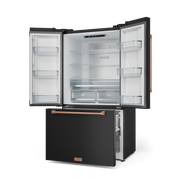 THOR Kitchen - 36-inch Gordon Ramsay Series 20.3 cu ft French Door Counter Depth Refrigerator with Ice Maker in Black/Rose Gold - RF3621CTD00-RSG - IMG3