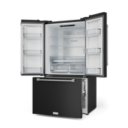 THOR Kitchen - 36-inch Gordon Ramsay Series 20.3 cu ft French Door Counter Depth Refrigerator with Ice Maker in Black/Stainless Steel - RF3621CTD00-SS - IMG3