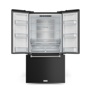 THOR Kitchen - 36-inch Gordon Ramsay Series 20.3 cu ft French Door Counter Depth Refrigerator with Ice Maker in Black/Stainless Steel - RF3621CTD00-SS - IMG2
