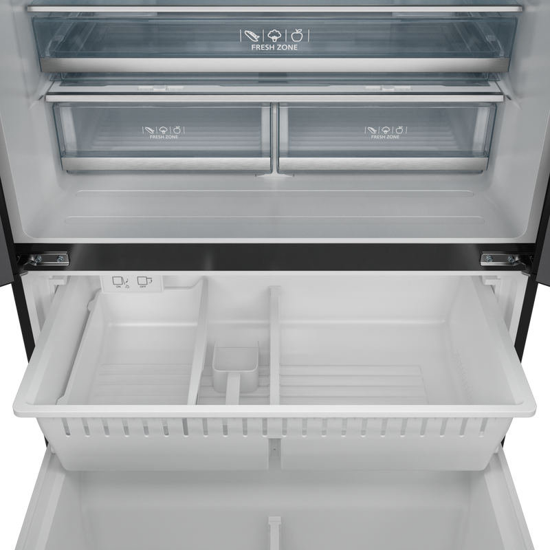 THOR Kitchen - 36-inch Gordon Ramsay Series 20.3 cu ft French Door Counter Depth Refrigerator with Ice Maker in Black/Stainless Steel - RF3621CTD00-SS - IMG6