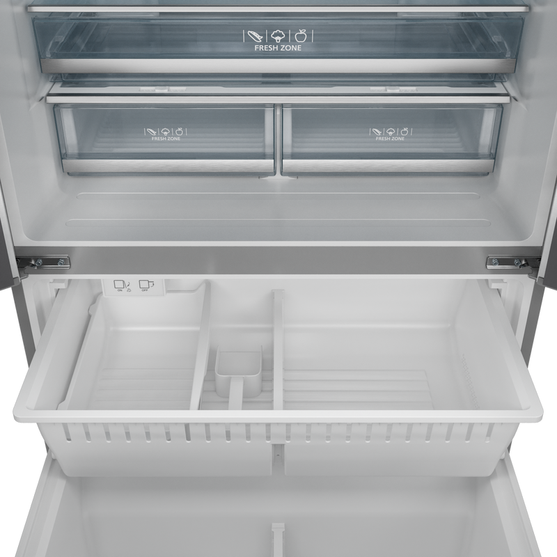 THOR Kitchen - 36-inch Gordon Ramsay Series 20.3 cu ft French Door Counter Depth Refrigerator with Ice Maker in Stainless Steel/Black - RF3621CTD99-BLK - IMG6
