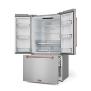 THOR Kitchen - 36-inch Gordon Ramsay Series 20.3 cu ft French Door Counter Depth Refrigerator with Ice Maker in Stainless Steel/Rose Gold - RF3621CTD99-RSG - IMG3