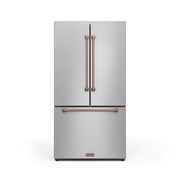 THOR Kitchen - 36-inch Gordon Ramsay Series 20.3 cu ft French Door Counter Depth Refrigerator with Ice Maker in Stainless Steel/Rose Gold - RF3621CTD99-RSG - IMG1