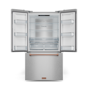 THOR Kitchen - 36-inch Gordon Ramsay Series 20.3 cu ft French Door Counter Depth Refrigerator with Ice Maker in Stainless Steel/Rose Gold - RF3621CTD99-RSG - IMG2