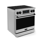 THOR Kitchen - 30-inch Gordon Ramsay Series Professional Electric Range with Tilt Panel Touch Control in Stainless Steel/Black - RSE30-BLK - IMG4
