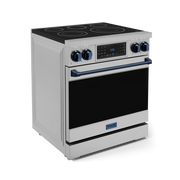THOR Kitchen - 30-inch Gordon Ramsay Series Professional Electric Range with Tilt Panel Touch Control in Stainless Steel/Navy Blue - RSE30-BLU - IMG6