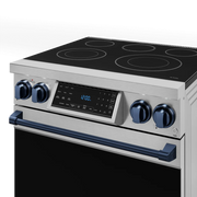 THOR Kitchen - 30-inch Gordon Ramsay Series Professional Electric Range with Tilt Panel Touch Control in Stainless Steel/Navy Blue - RSE30-BLU - IMG2