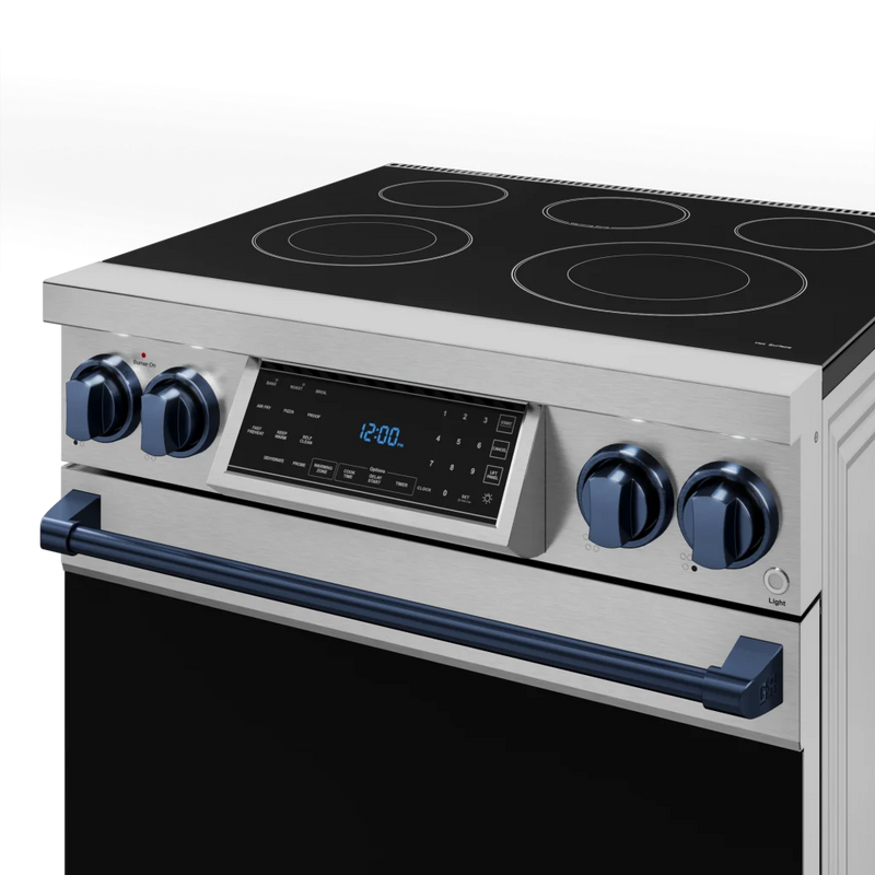 THOR Kitchen - 30-inch Gordon Ramsay Series Professional Electric Range with Tilt Panel Touch Control in Stainless Steel/Navy Blue - RSE30-BLU - IMG2