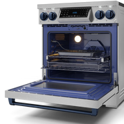 THOR Kitchen - 30-inch Gordon Ramsay Series Professional Electric Range with Tilt Panel Touch Control in Stainless Steel/Navy Blue - RSE30-BLU - IMG4
