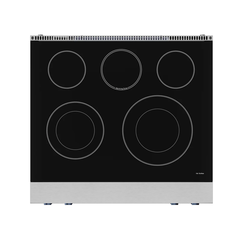 THOR Kitchen - 30-inch Gordon Ramsay Series Professional Electric Range with Tilt Panel Touch Control in Stainless Steel/Navy Blue - RSE30-BLU - IMG3