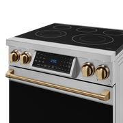 THOR Kitchen - 30-inch Gordon Ramsay Series Professional Electric Range with Tilt Panel Touch Control in Stainless Steel/Bronze - RSE30-BRZ - IMG2