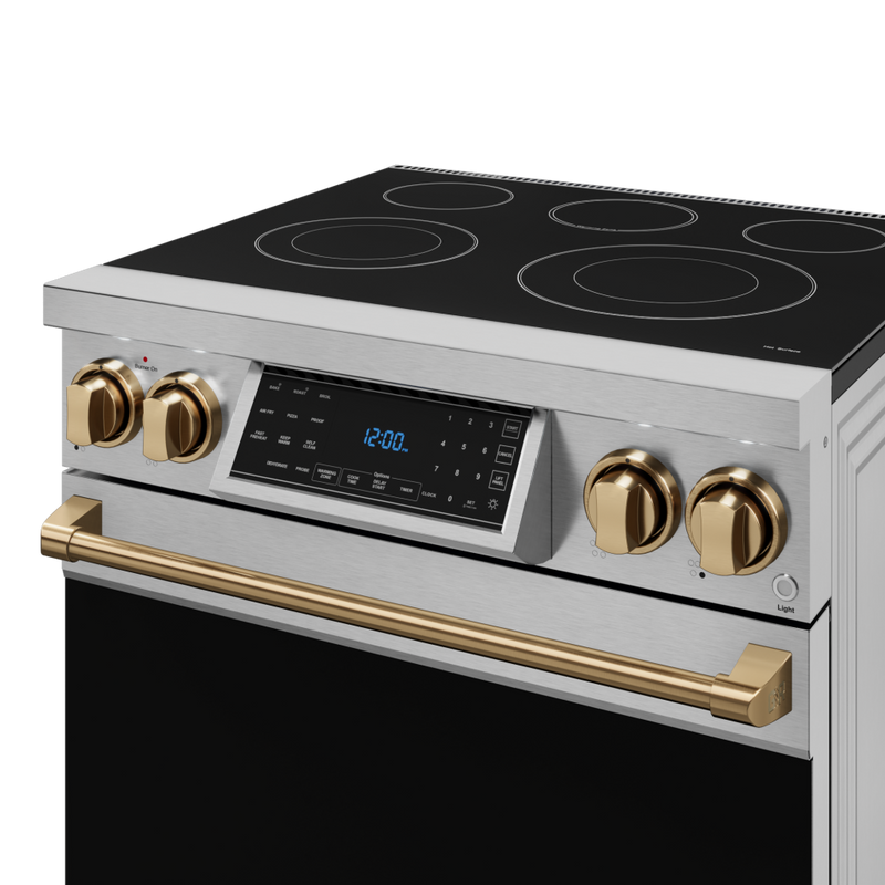 THOR Kitchen - 30-inch Gordon Ramsay Series Professional Electric Range with Tilt Panel Touch Control in Stainless Steel/Bronze - RSE30-BRZ - IMG2